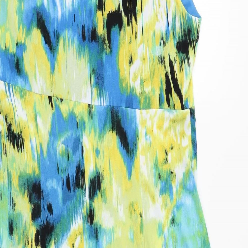 Connected Womens Multicoloured Geometric  Shift  Size 12