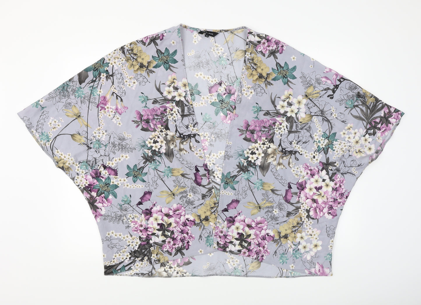 New Look Womens Multicoloured Floral  Basic Blouse Size 12