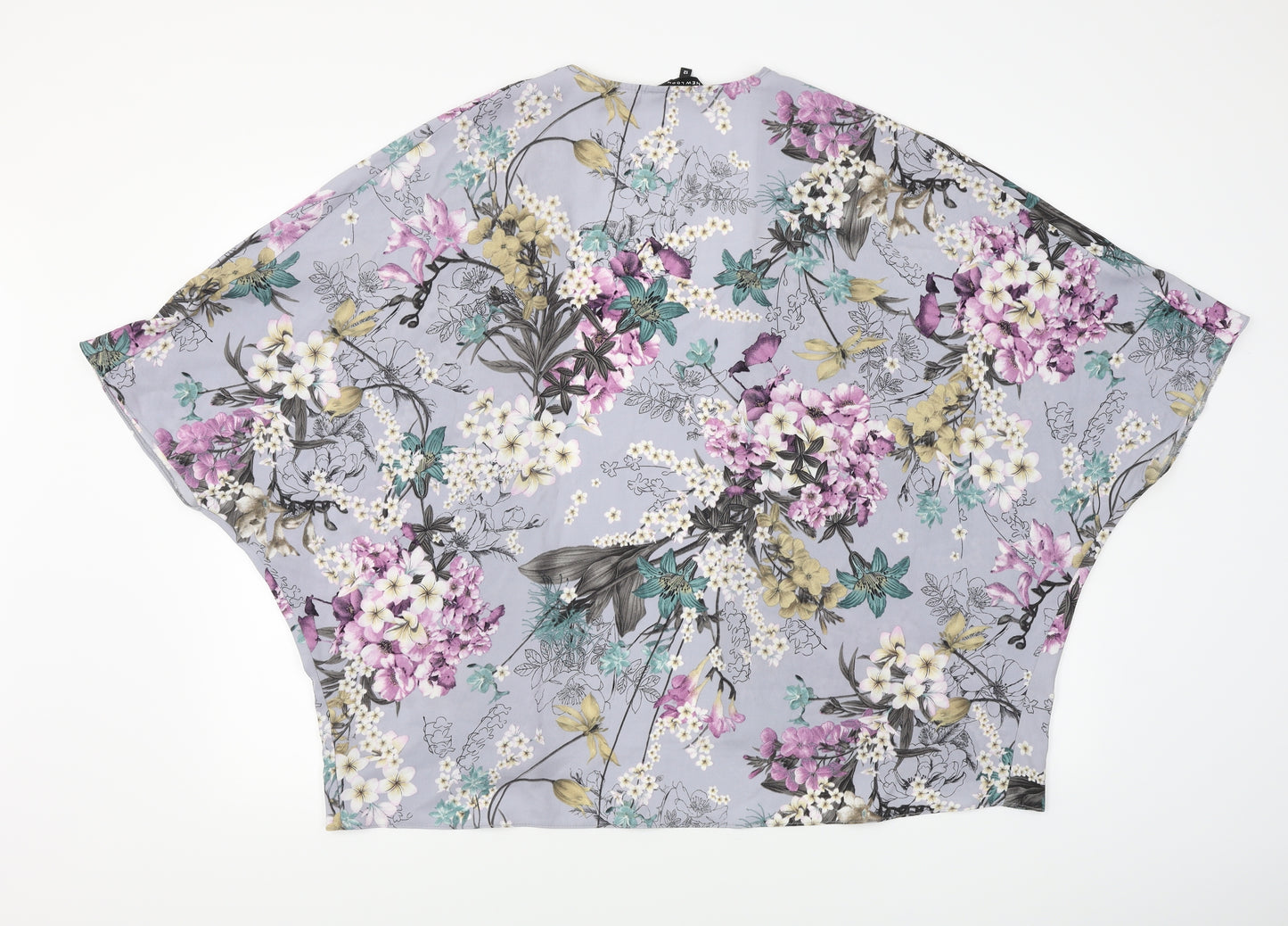 New Look Womens Multicoloured Floral  Basic Blouse Size 12