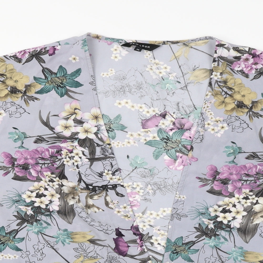 New Look Womens Multicoloured Floral  Basic Blouse Size 12