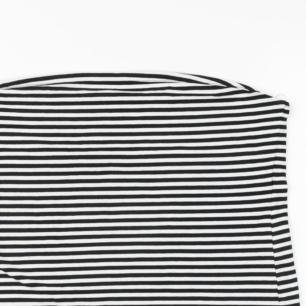 Primark Womens Multicoloured Striped Jersey Camisole T-Shirt Size 16  - Strapless