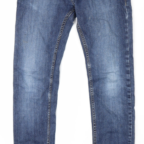 Topman Mens Blue  Denim Skinny Jeans Size 30 L30 in