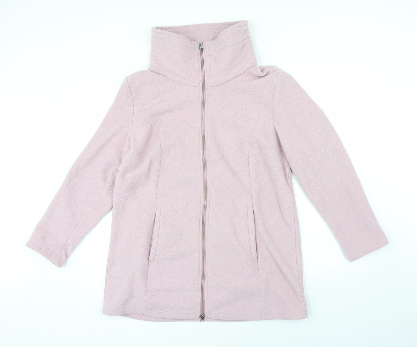 Preworn Womens Pink   Full Zip Jumper Size 18