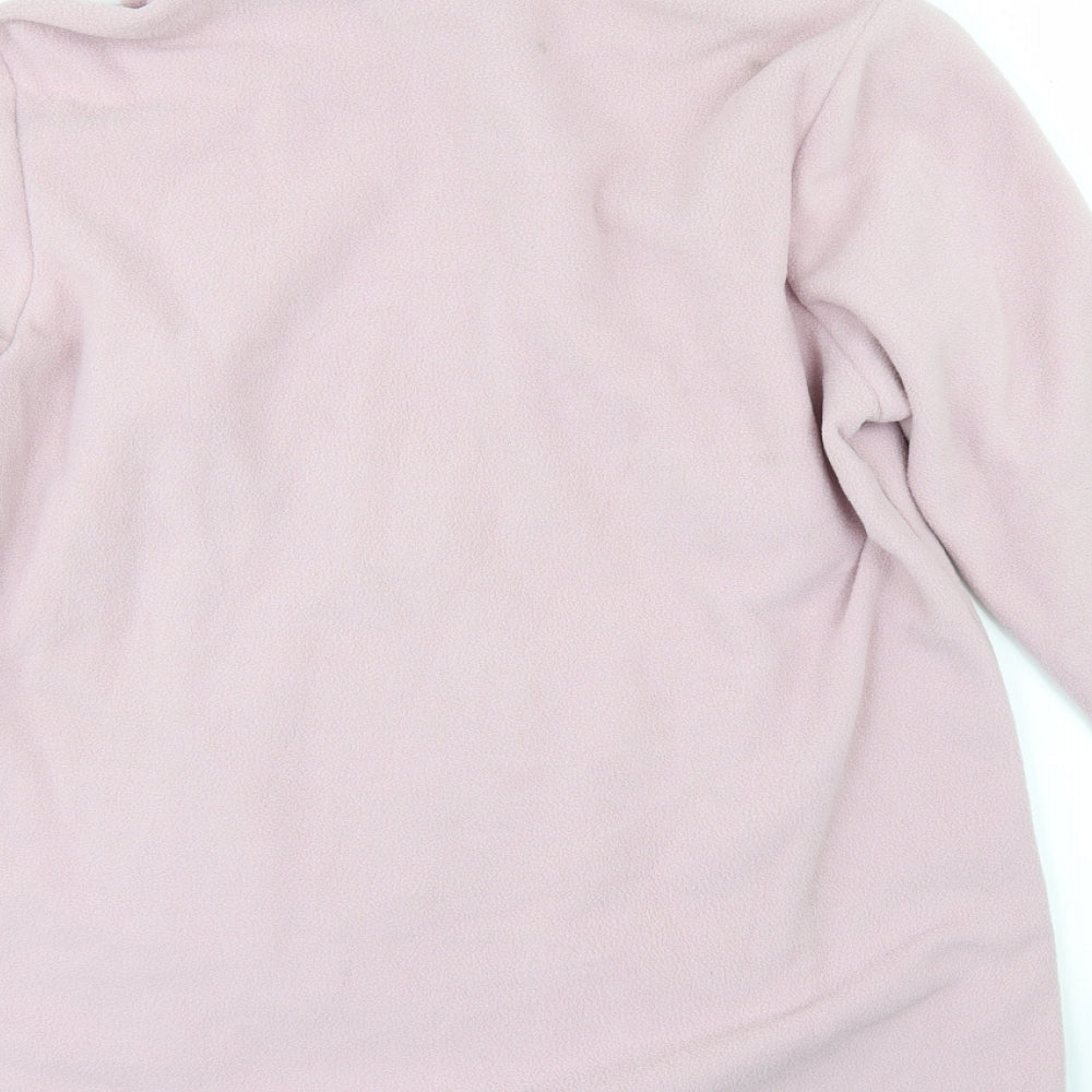 Preworn Womens Pink   Full Zip Jumper Size 18