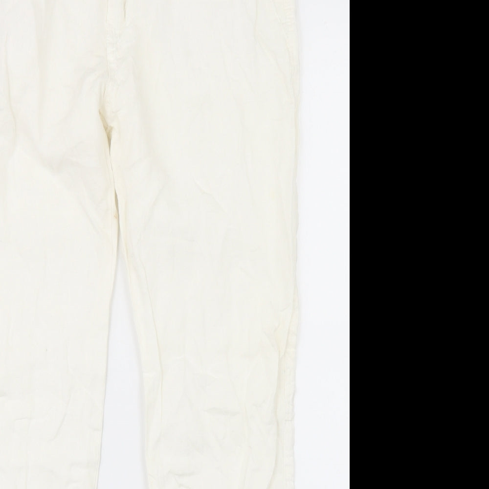Denim Co. Mens White   Trousers  Size 36 L29 in