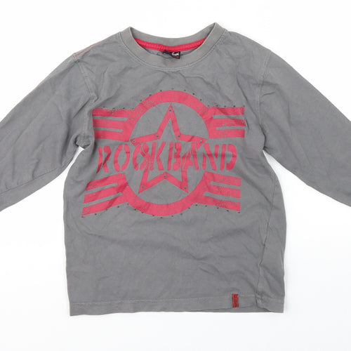 Ed Joseph Boys Grey   Pullover T-Shirt Size 5-6 Years