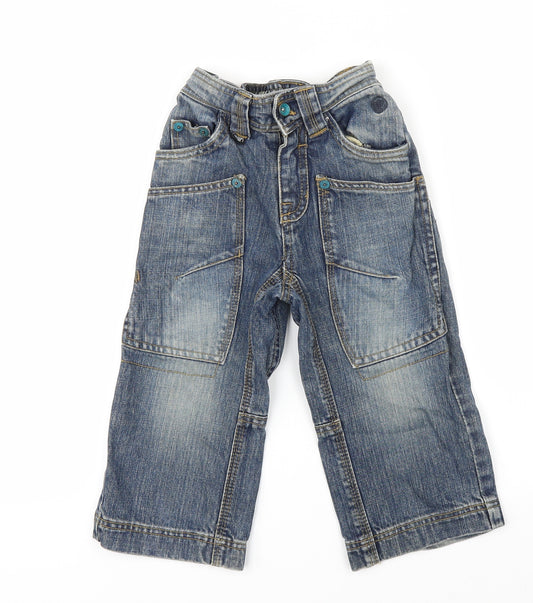 Fat Face Boys Blue  Denim Straight Jeans Size 3-4 Years