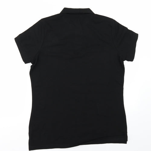 Asquith & Fox Womens Black   Basic Polo Size M