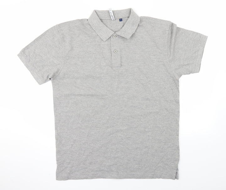 Asquith & Fox Womens Grey   Basic Polo Size L