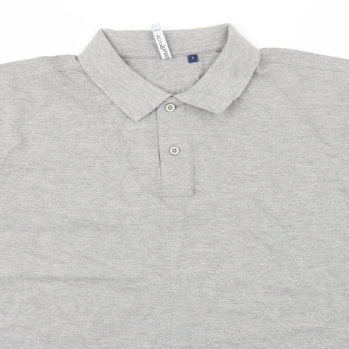 Asquith & Fox Womens Grey   Basic Polo Size L