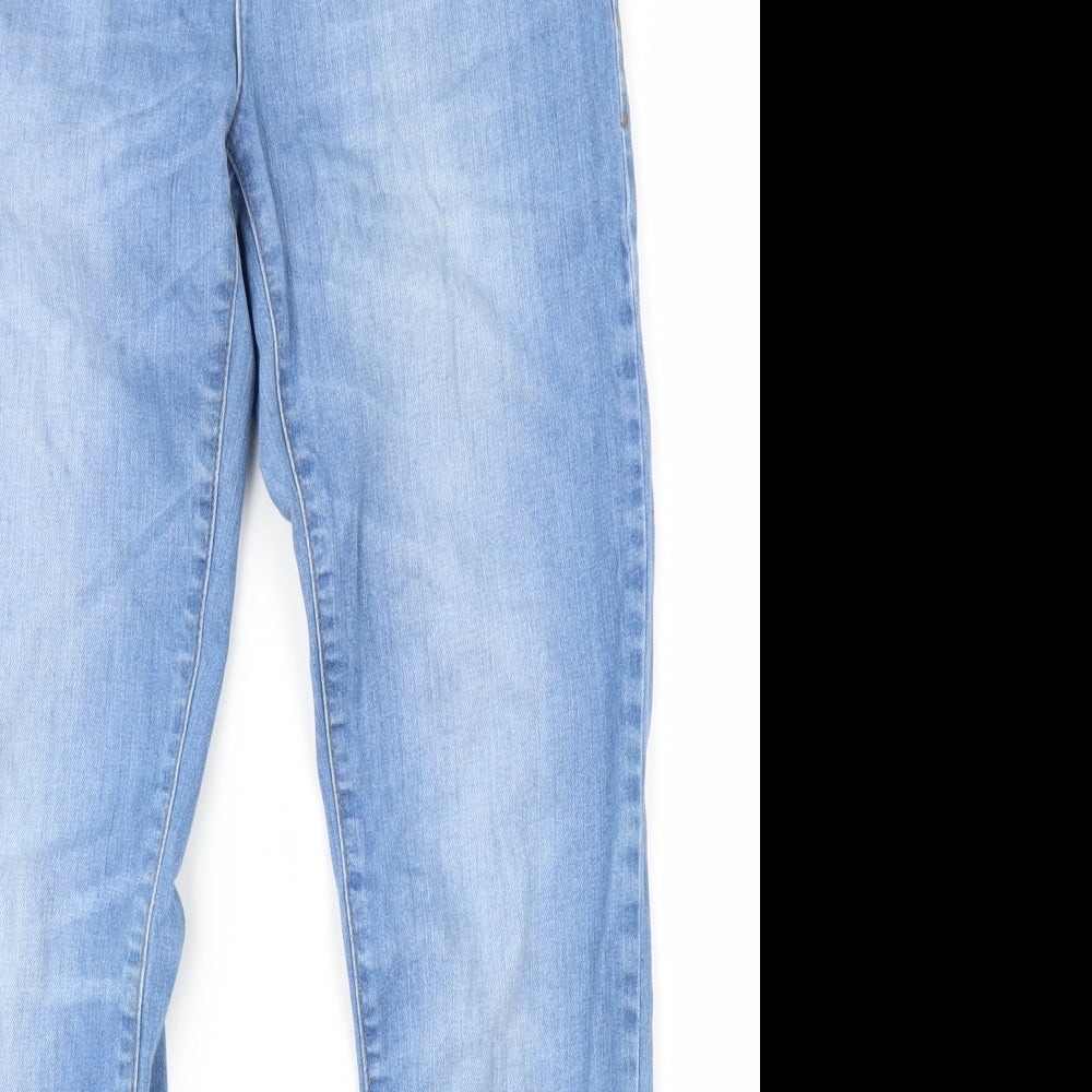 Dorothy Perkins Womens Blue  Denim Straight Jeans Size 12 L30 in