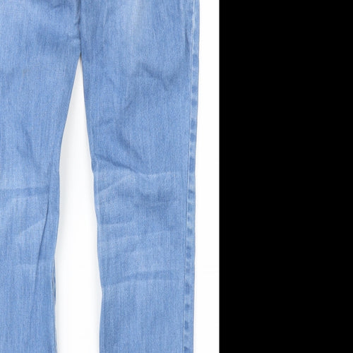 Dorothy Perkins Womens Blue  Denim Straight Jeans Size 12 L30 in