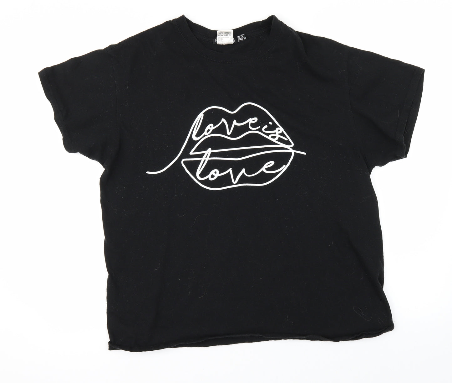 Boohoo Womens Black   Basic T-Shirt Size 18