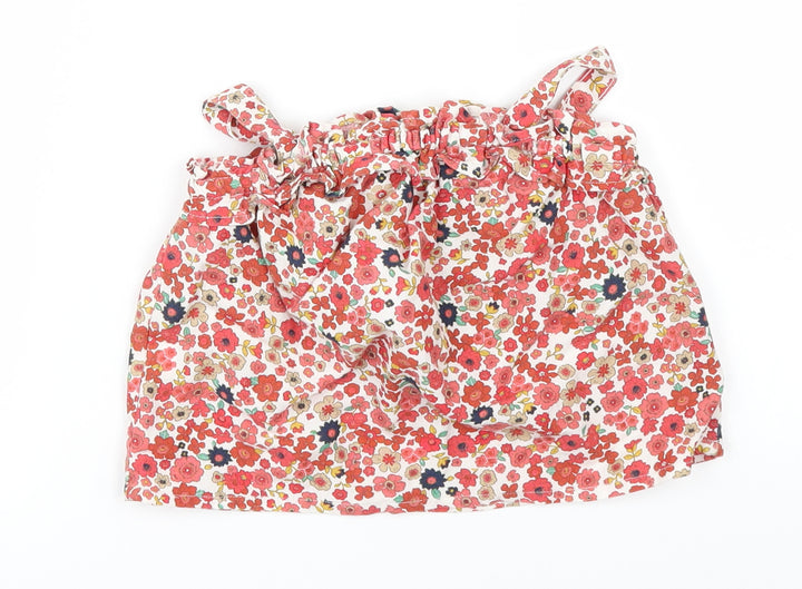 Preworn Girls Multicoloured Floral Shift Size 12-18 Months