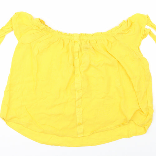 Primark Womens Yellow   Basic Blouse Size 8