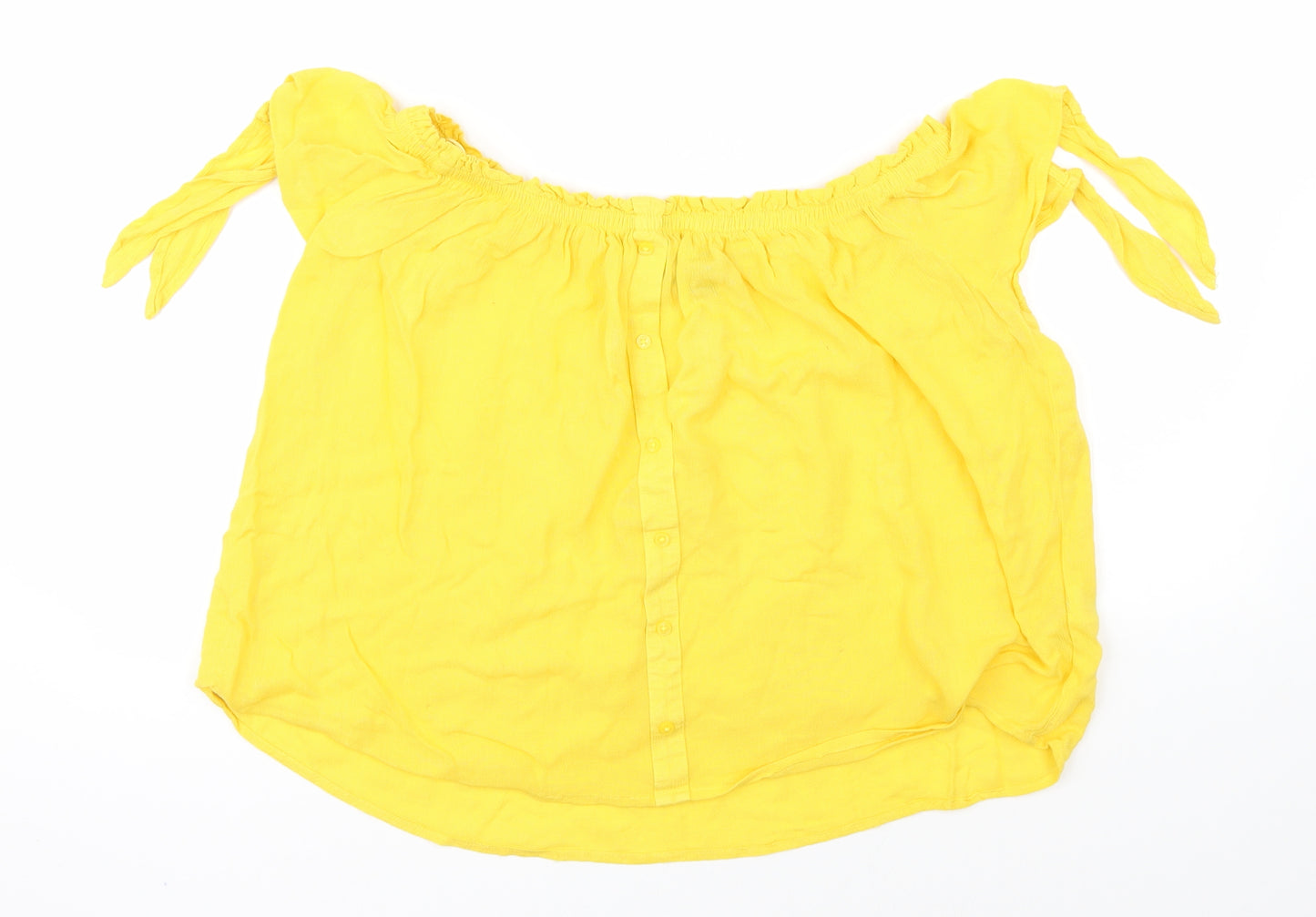 Primark Womens Yellow   Basic Blouse Size 8