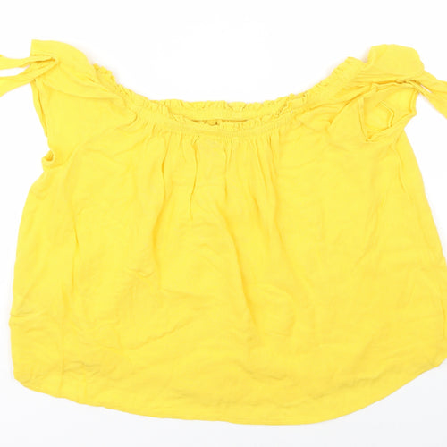 Primark Womens Yellow   Basic Blouse Size 8