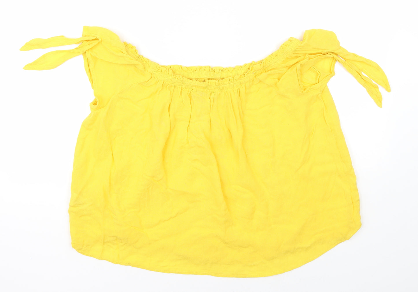 Primark Womens Yellow   Basic Blouse Size 8