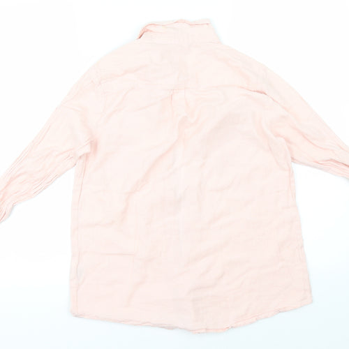 Select Womens Pink   Basic Button-Up Size 8