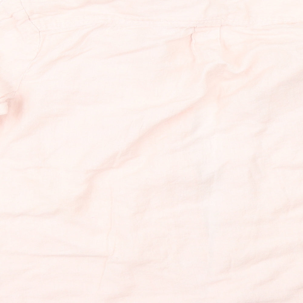 Select Womens Pink   Basic Button-Up Size 8