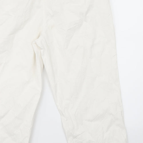 Debenhams Womens White   Trousers  Size 12 L22 in