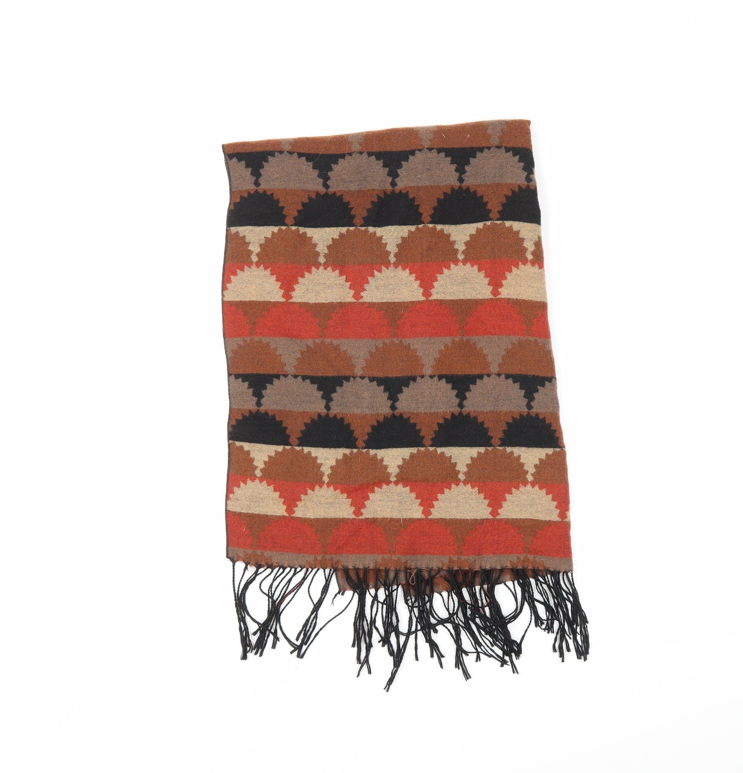 Preworn Womens Brown Striped   Shawl/Wrap