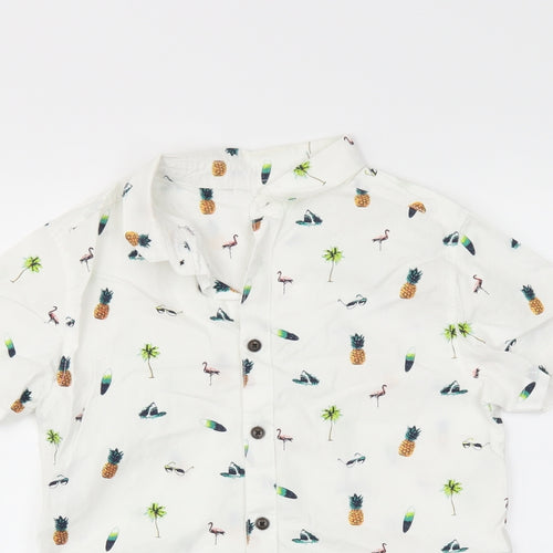 Outlaw Boys White   Basic Button-Up Size 10-11 Years