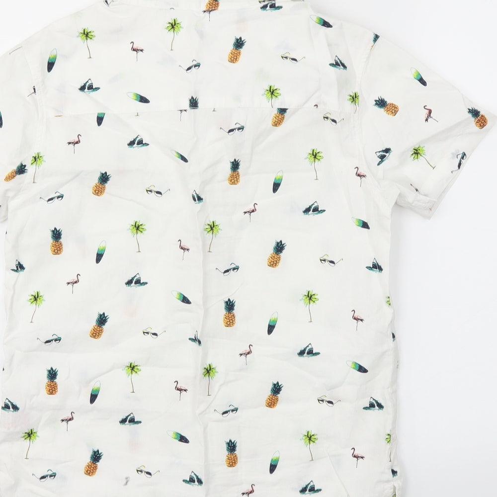 Outlaw Boys White   Basic Button-Up Size 10-11 Years