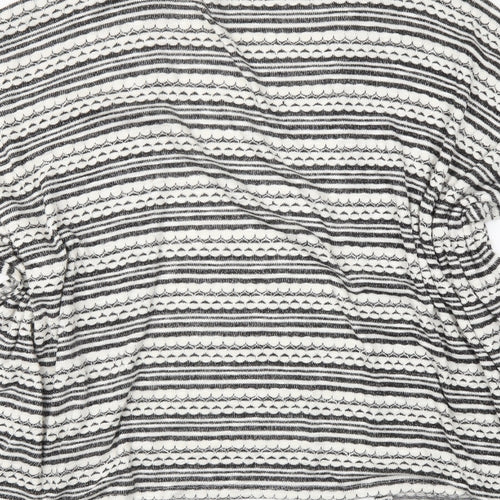 George Womens White Striped  Wrap Jumper One Size