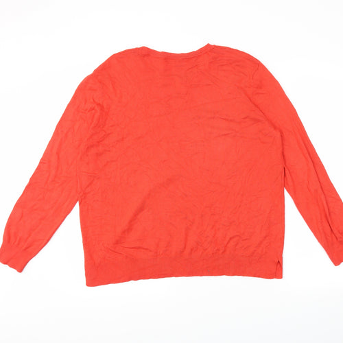 George Womens Red   Pullover Jumper Size 12