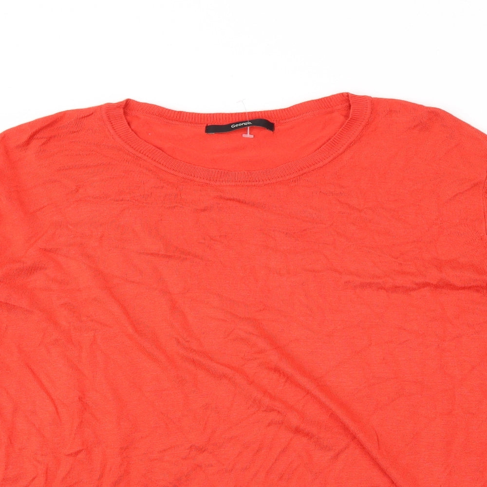 George Womens Red   Pullover Jumper Size 12