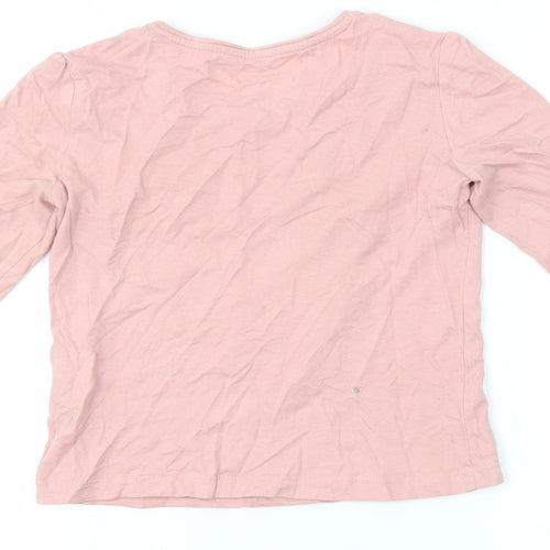 Primark Girls Pink   Basic T-Shirt Size 6-7 Years