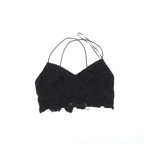 Topshop Womens Black   Cropped Tank Size 8