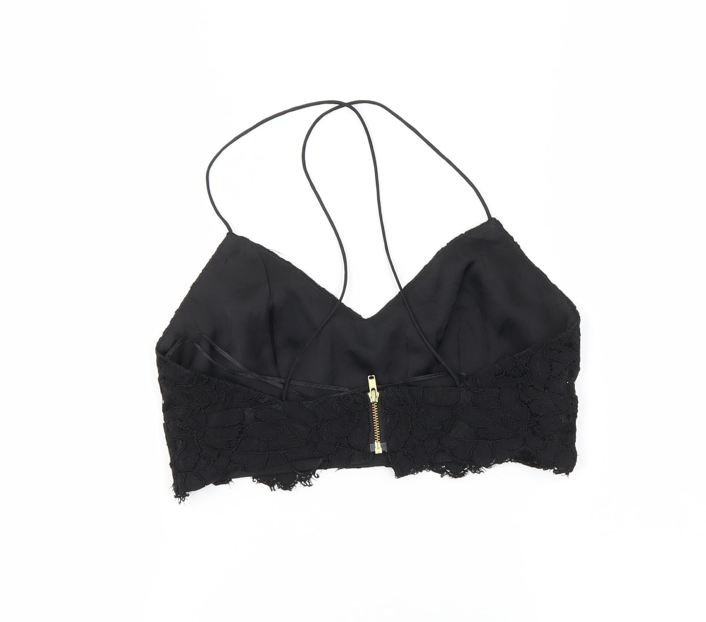 Topshop Womens Black   Cropped Tank Size 8