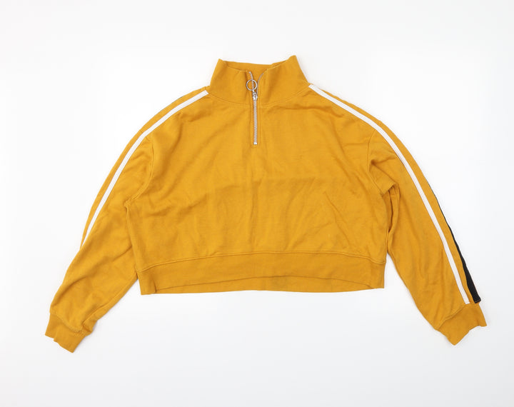 H&M Womens Yellow Pullover Jumper Size M