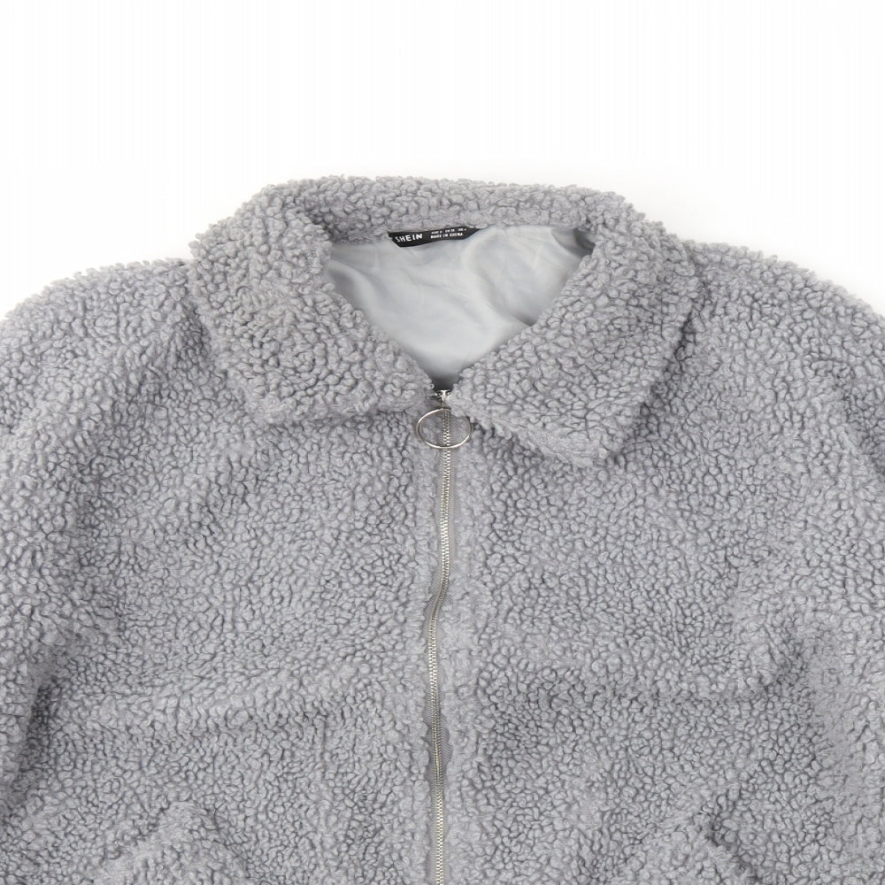 SheIn Womens Grey   Bomber Jacket Jacket Size S