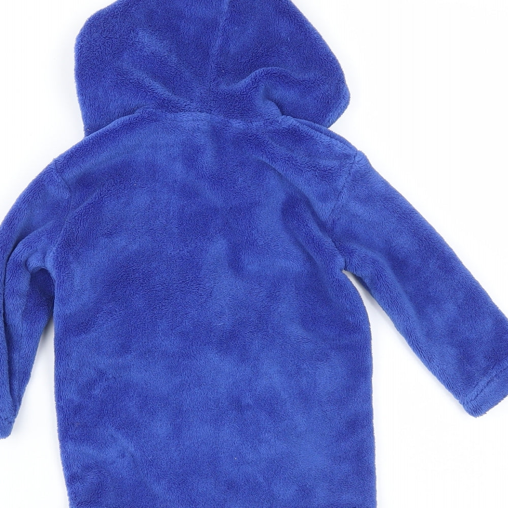 Earlydays Boys Blue Solid  Capri Robe Size 6-9 Months