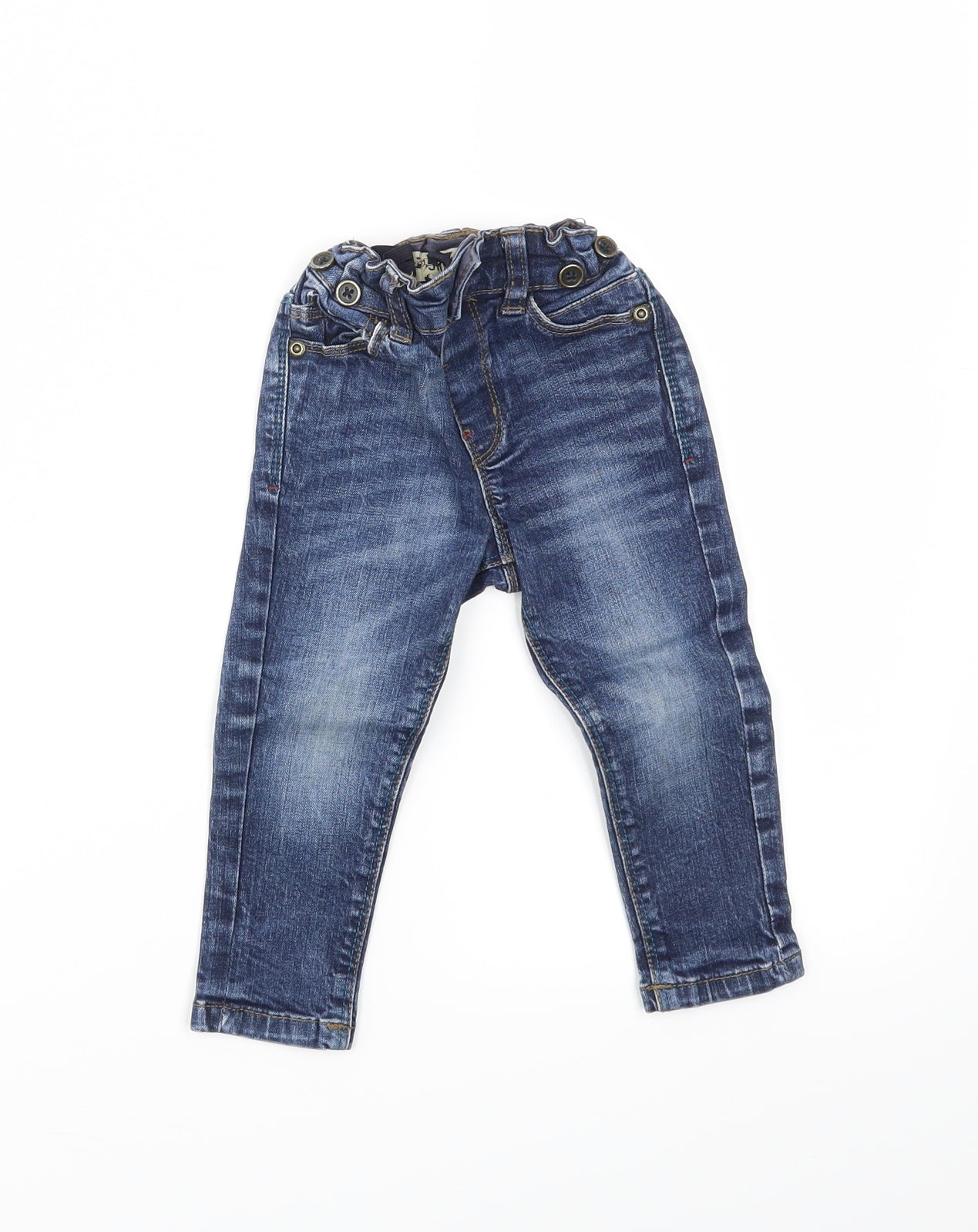 denimco Boys Blue  Denim Cargo Jeans Size 18-24 Months