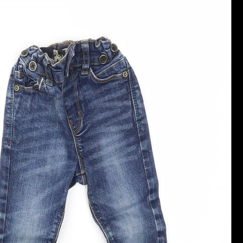 denimco Boys Blue  Denim Cargo Jeans Size 18-24 Months