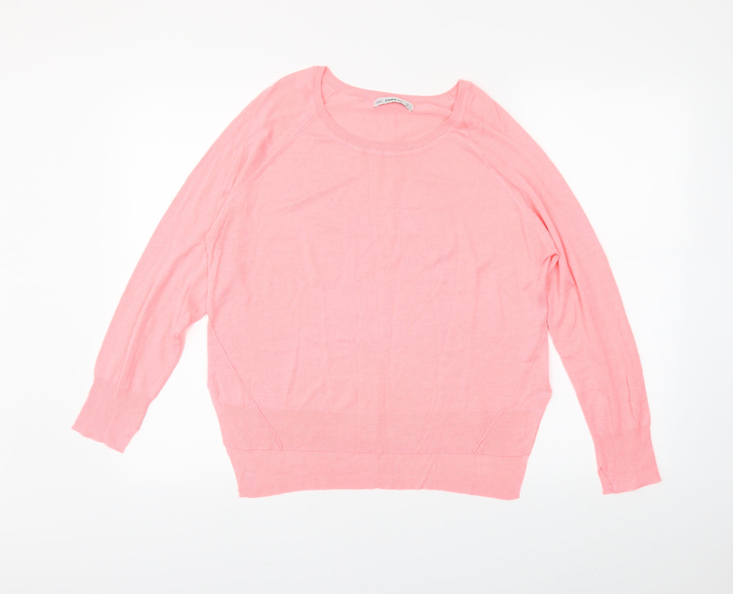Zara Womens Pink   Tunic Jumper Size L