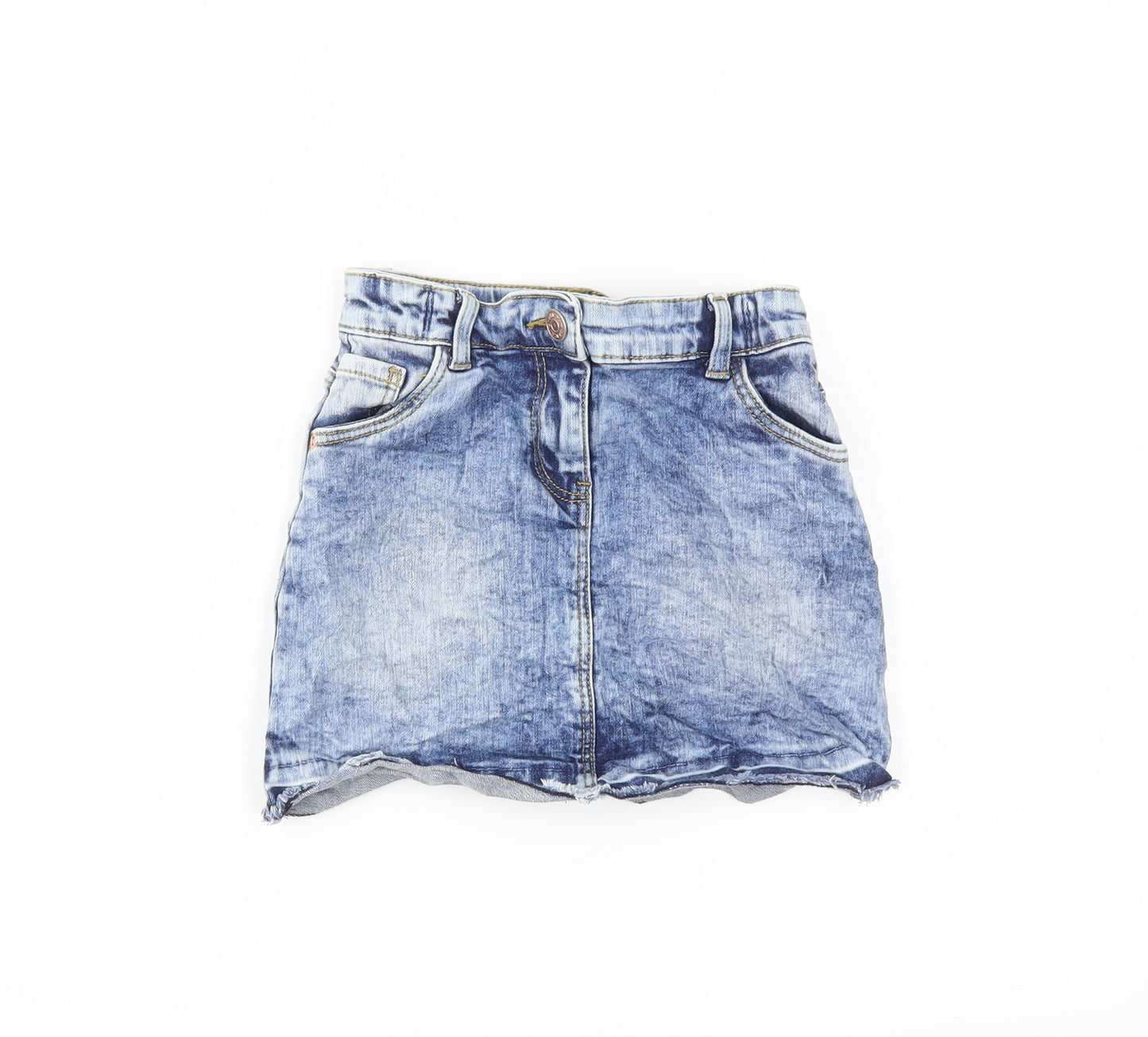 TU Girls Blue  Denim Mini Skirt Size 6 Years