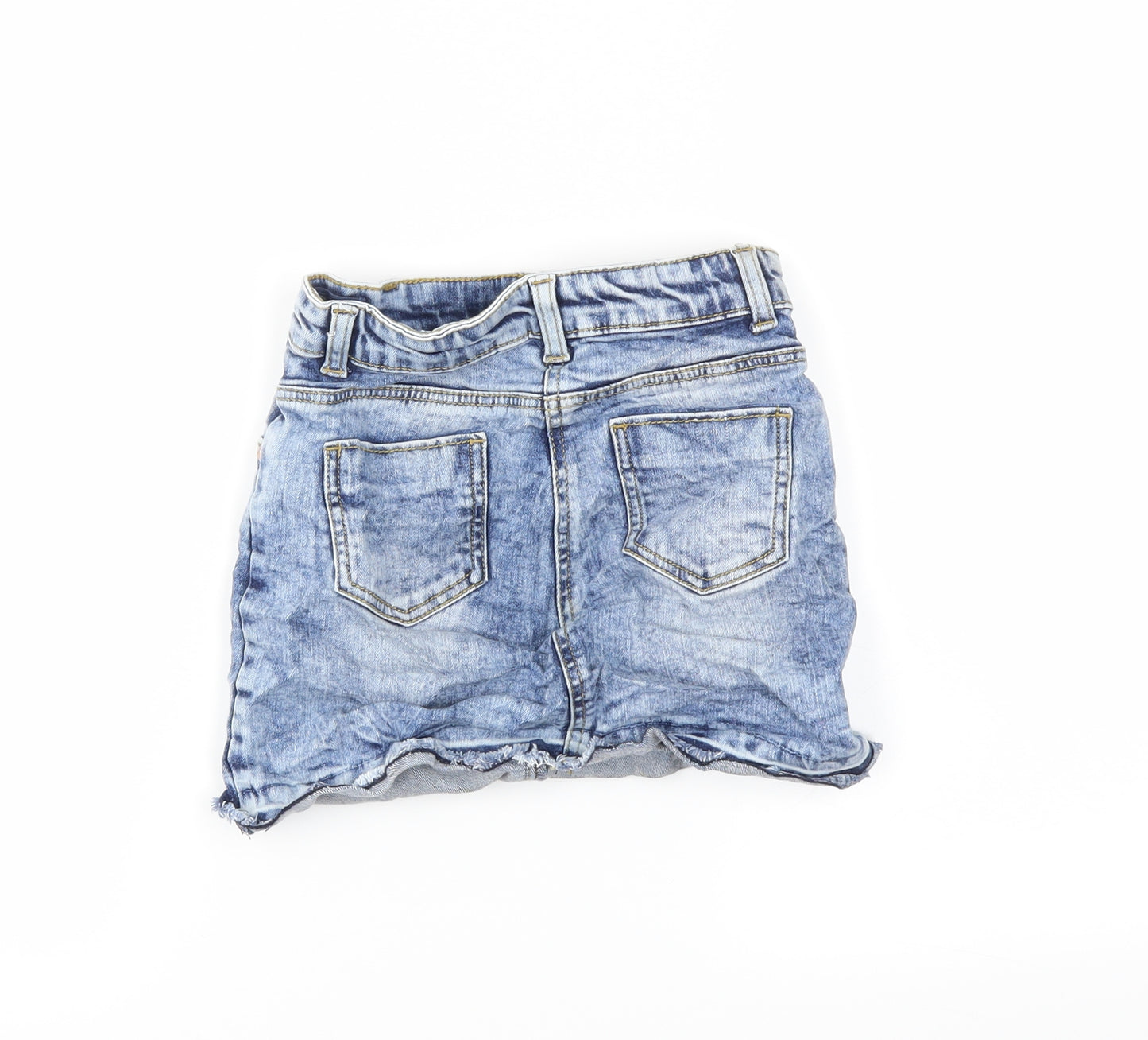 TU Girls Blue  Denim Mini Skirt Size 6 Years