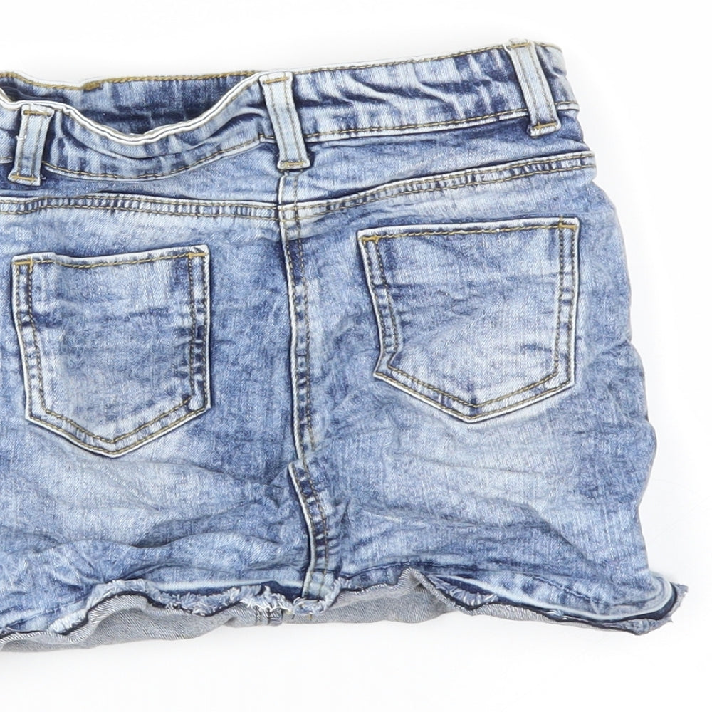 TU Girls Blue  Denim Mini Skirt Size 6 Years