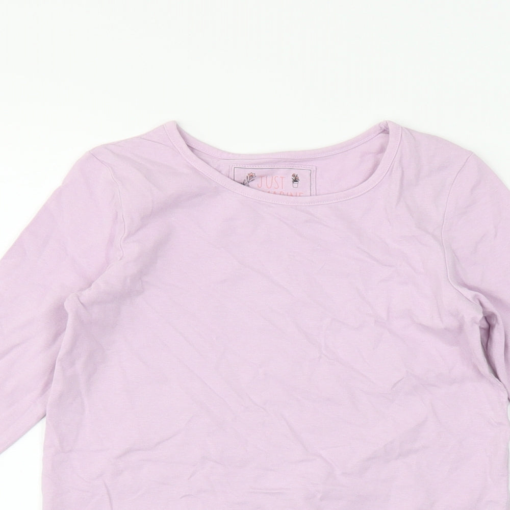 TU Girls Purple   Basic T-Shirt Size 8 Years