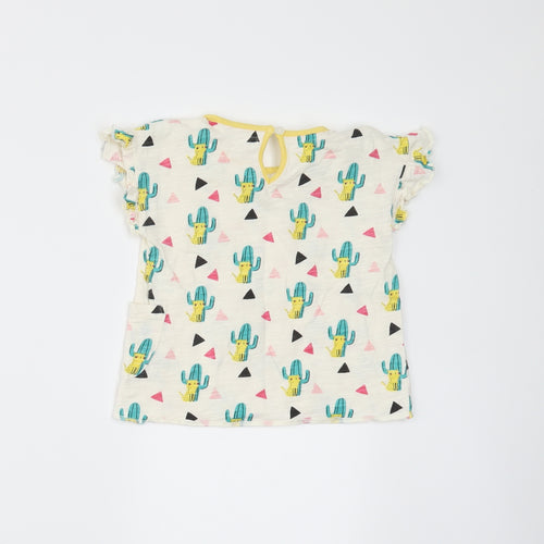 Mini Club Girls Beige   Basic T-Shirt Size 12-18 Months