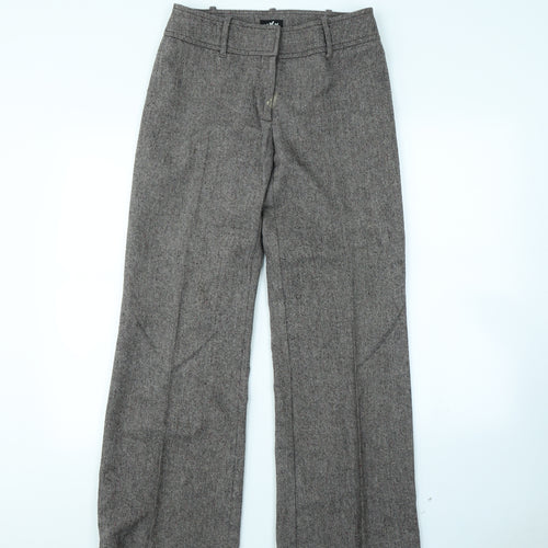 Preworn Womens Brown   Dress Pants Trousers Size 12 L30 in