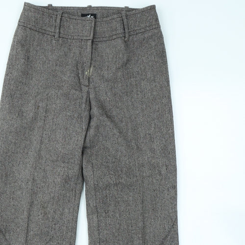 Preworn Womens Brown   Dress Pants Trousers Size 12 L30 in