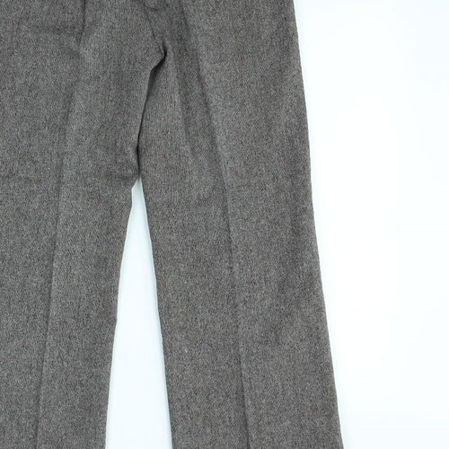 Preworn Womens Brown   Dress Pants Trousers Size 12 L30 in