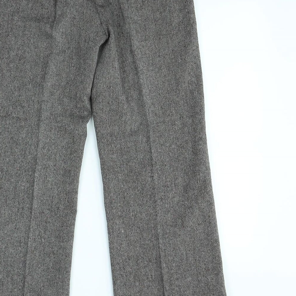 Preworn Womens Brown   Dress Pants Trousers Size 12 L30 in