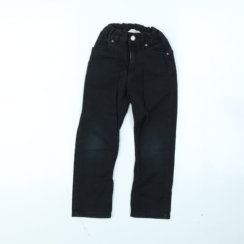 H&M Girls Black   Straight Jeans Size 4 Years